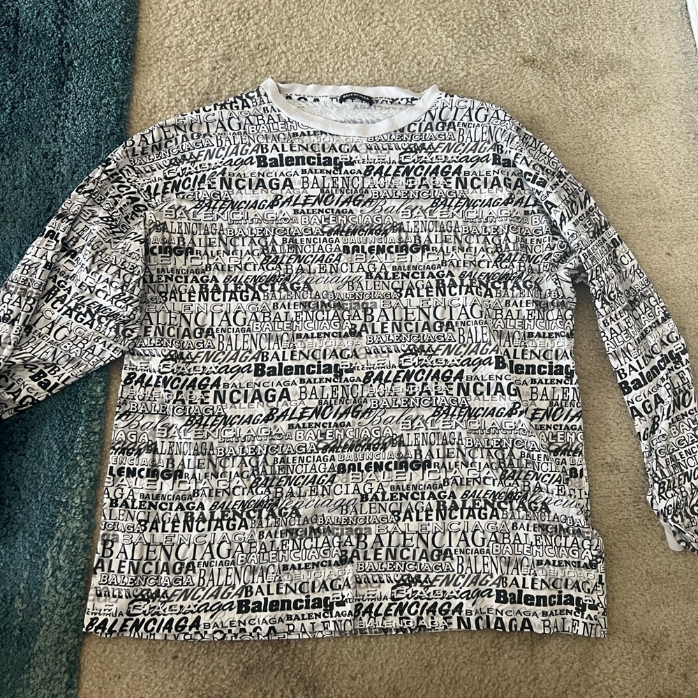 Authentic All over Balenciaga Print Men’s Shirt
